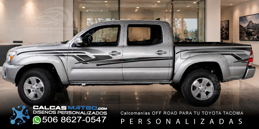 Calcomanias Lineas laterales para Toyota Tacoma Personalizadas en Costa Rica